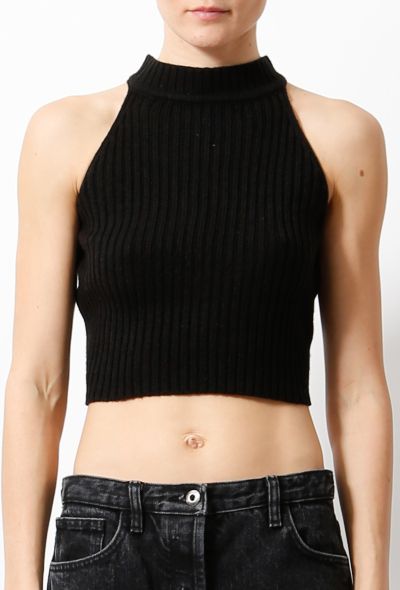                                         Cropped Ribbed Knit -2