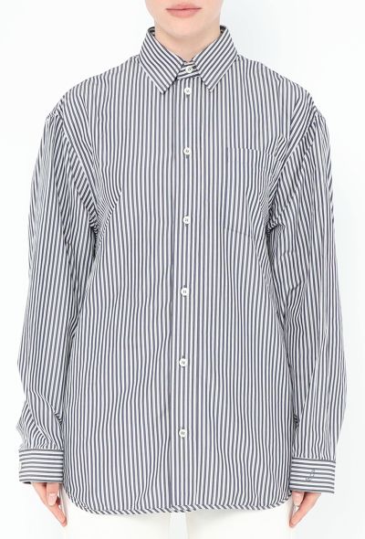 Balenciaga F/W 2016 Structured Pinstripe Shirt - 1 Balenciaga F/W 2016 Structured Pinstripe Shirt - 1