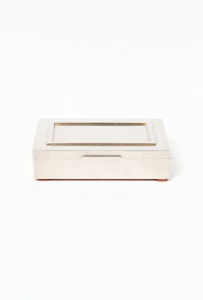                                         Modernist Steel & Laquered Box-1