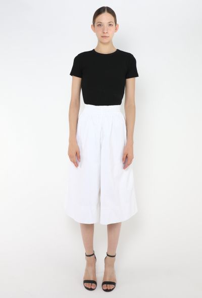 Céline Wide-Leg Poplin Culottes - 2