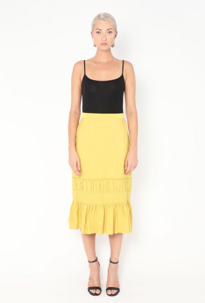 Dries Van Noten S/S 2017 Fluted Linen Skirt - 1 Dries Van Noten S/S 2017 Fluted Linen Skirt - 1