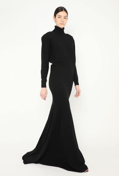 Saint Laurent F/W 2022 Cashmere Knit Gown - 1 Saint Laurent F/W 2022 Cashmere Knit Gown - 1