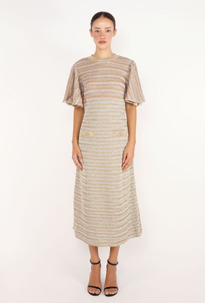 Chanel Striped Lurex Gripoix Dress, S/S 2024 - 1