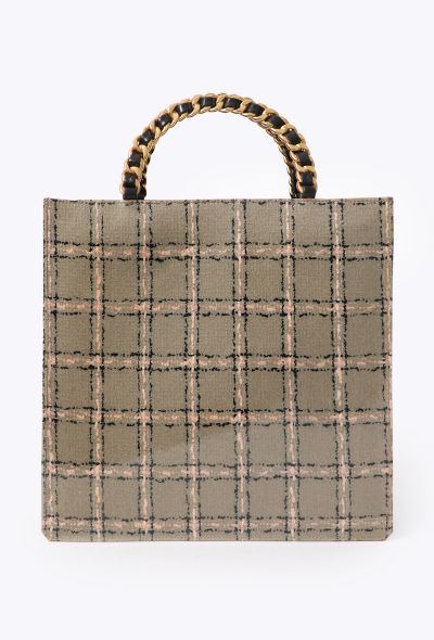 Chanel Patent Tweed-Pattern Tote, F/W 1995 - 1