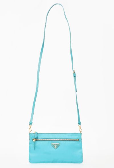 Prada Turquoise Mini Crossbody Bag - 1