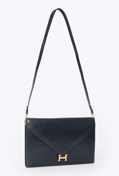 Hermès '70s Navy Box Lydie Bag - 2