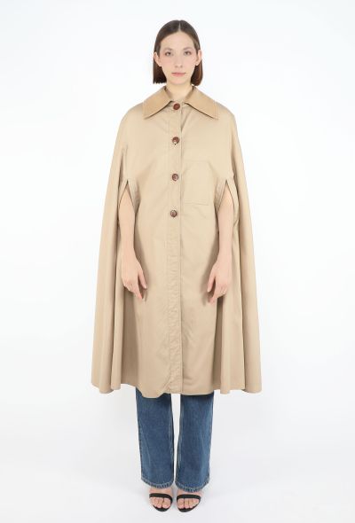 Céline '70s Gabardine Calèche Cape - 1