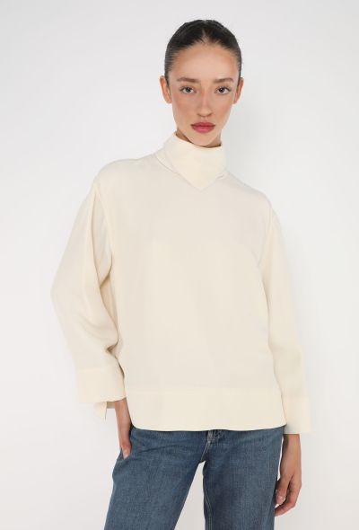 Céline Pre-Fall 2014 Mock-Neck Blouse - 1