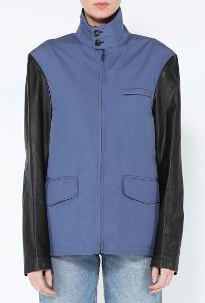Maison Margiela 2013 Leather-Sleeve Bomber Jacket - 1