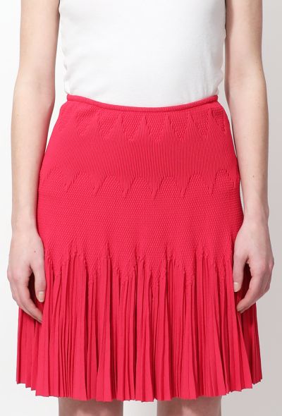                             Pleated Knit Mini Skirt - 2