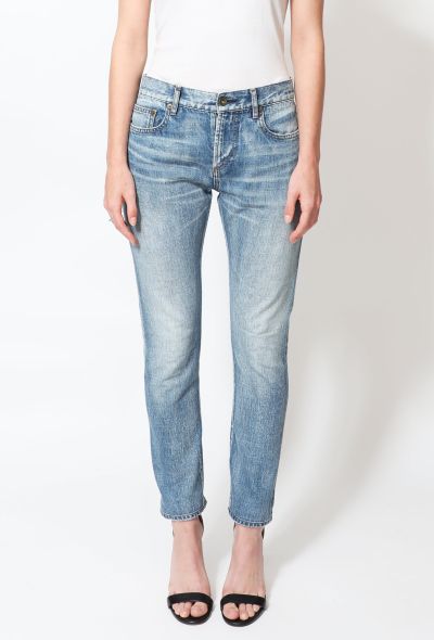                                         Tapered Stone-Washed Jeans -2