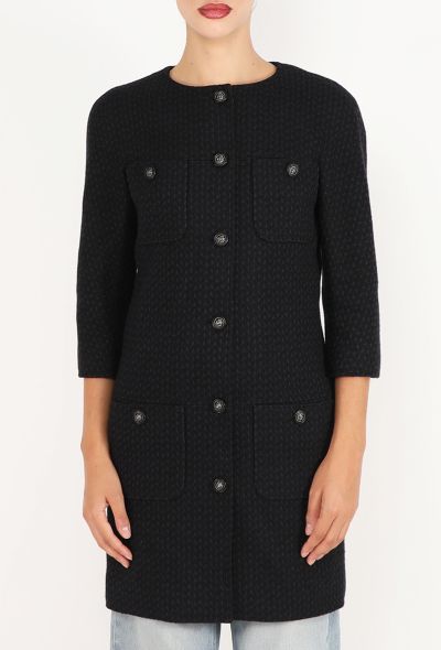 Chanel Collarless Tweed Coat, 2014 - 1
