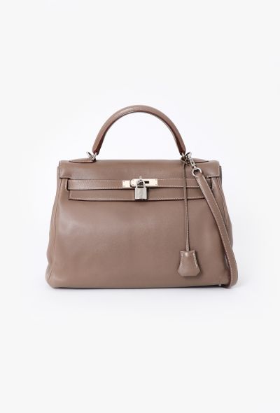 Hermès Etoupe Swift Kelly 32 Retourné - 1