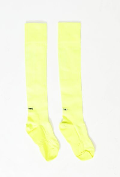                                         S/S 2018 Neon High Ribbed Socks -1