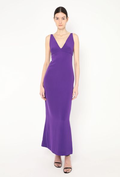 Dolce & Gabbana Late '90s Silk Décolleté Gown - 1 Dolce & Gabbana Late '90s Silk Décolleté Gown - 1