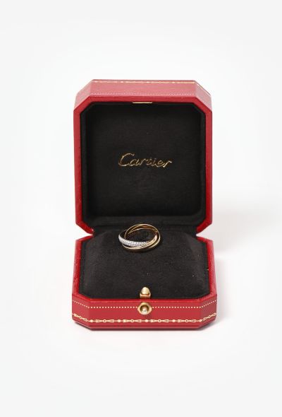 Cartier 18k Gold & Diamond Trinity Ring - 2