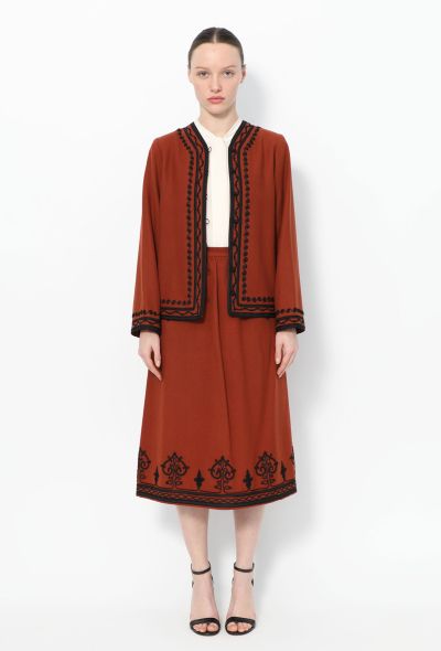 Saint Laurent Collector 1977 Embroidered Russian Ensemble - 1