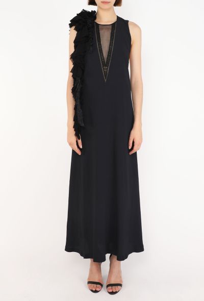 Dries Van Noten Dapoli Ruffled Silk Dress, 2023 - 2