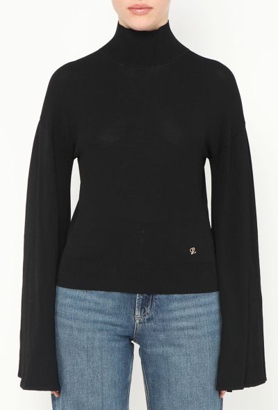 Loewe Bell Sleeve Emblem Turtleneck - 2 Loewe Bell Sleeve Emblem Turtleneck - 2
