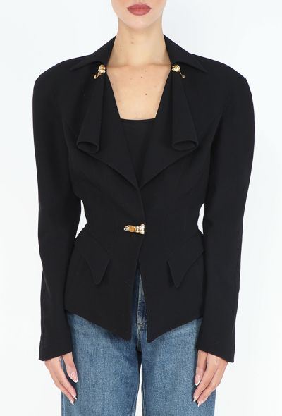 Thierry Mugler RARE F/W 1993 Sculpted Draped Blazer - 1