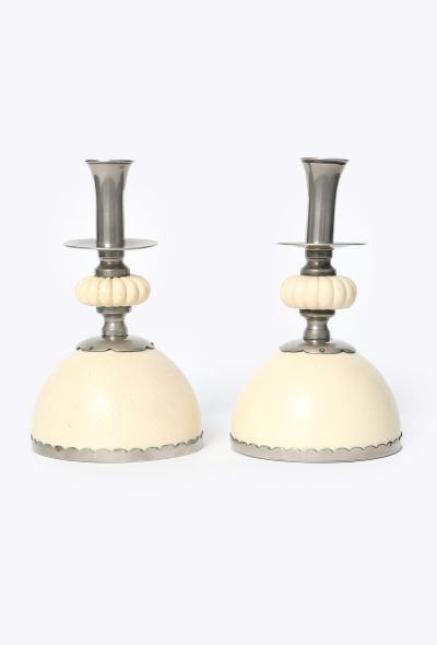 Dior Collector '70s Crespi Ostrich Egg Bougeoirs - 1