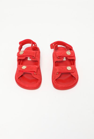 Chanel 2022 Suede 'CC' Dad Sandals - 2 Chanel 2022 Suede 'CC' Dad Sandals - 2