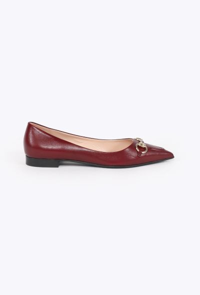 Gucci Erin Leather Horsebit Flats, 2024 - 1