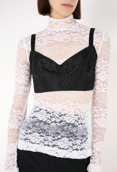 Dolce & Gabbana '90s Chantilly Top & Bralette - 1