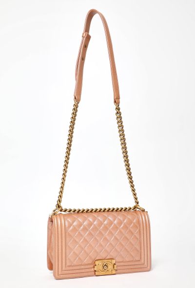 Chanel Rose Gold Medium Boy Bag - 2 Chanel Rose Gold Medium Boy Bag - 2