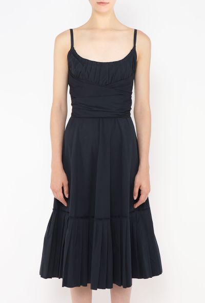 Prada Pleated Cotton Babydoll Dress - 2