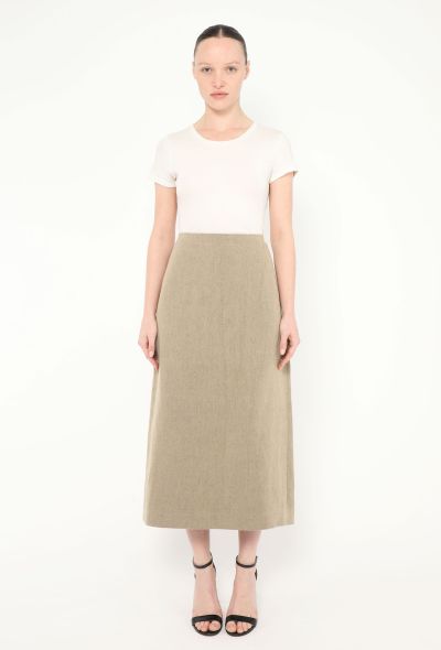 The Row S/S 2023 Alma Linen Skirt - 1
