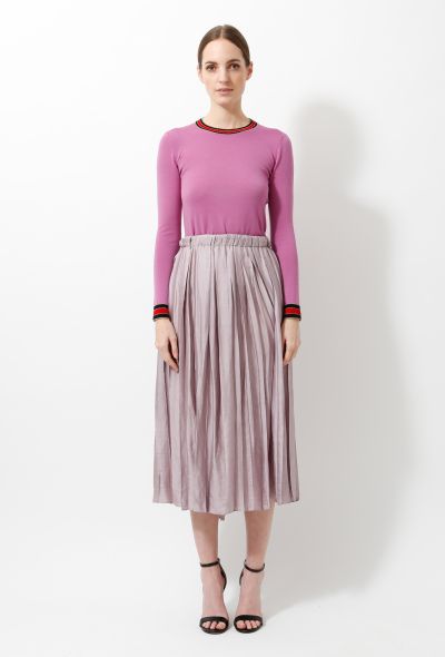                             2015 Pleated Silk Skirt - 1