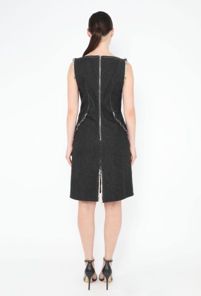 Alexander McQueen 1996 Frayed Denim Dress - 2 Alexander McQueen 1996 Frayed Denim Dress - 2