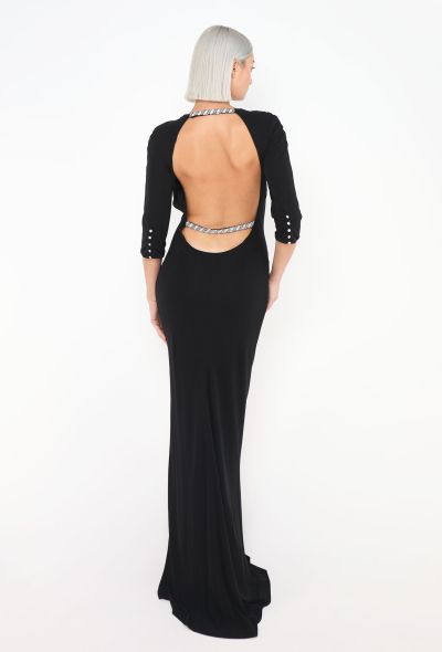 Azzaro Nazca Backless Embellished Gown - 1