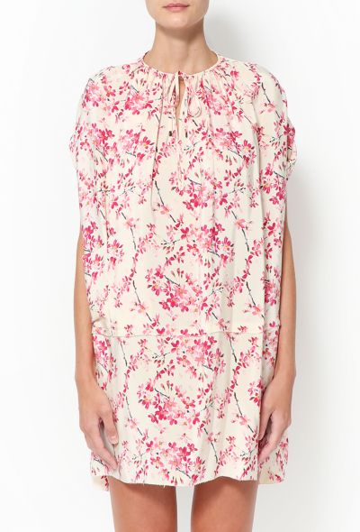                             2011 Floral Silk Tunic Dress - 2