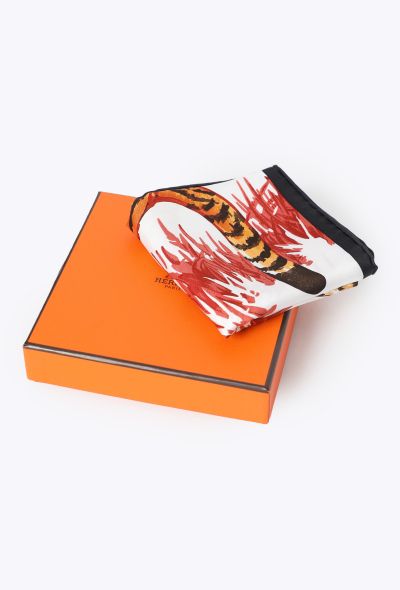 Hermès 2012 'Les Tigreaux' 45cm Pocket Scarf - 2