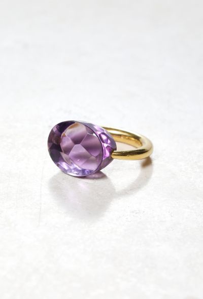 Vintage & Antique 22k Yellow Gold & Amethyst Ring - 1