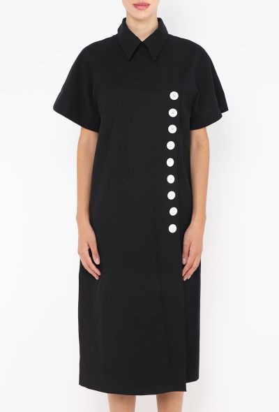 Céline 2016 Contrast Button Shift Dress - 2