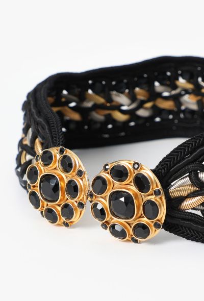 Passmenterie Belt attributed to YSL Couture, 1985 - 2