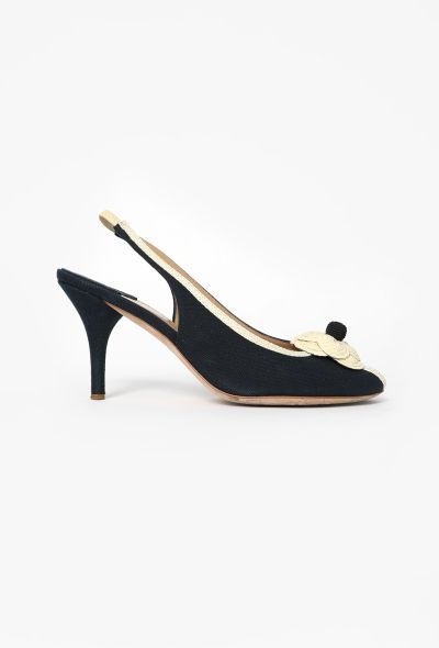 Chanel 2006 Bicolor Camélia Slingbacks - 1