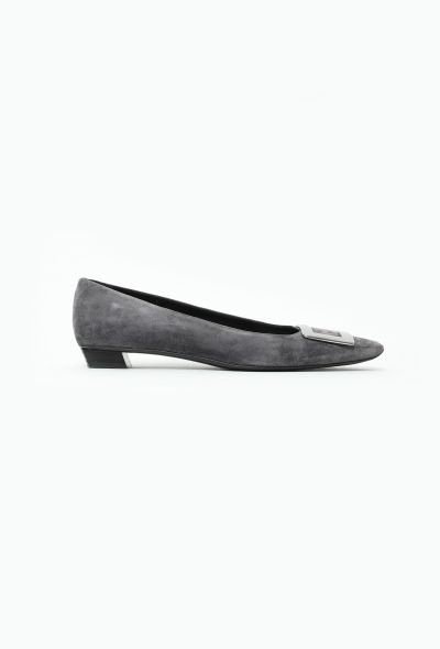 Roger Vivier Suede Trompette Ballerinas - 1 Roger Vivier Suede Trompette Ballerinas - 1