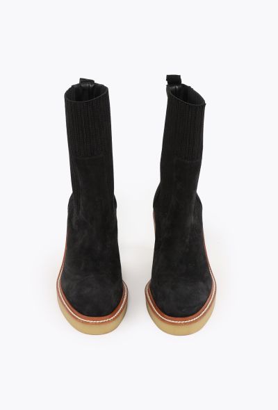 Hermès Donia 70 Suede Ankle Boots - 2