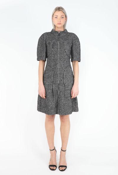 Chanel 2014 Tweed Houndstooth Dress - 1