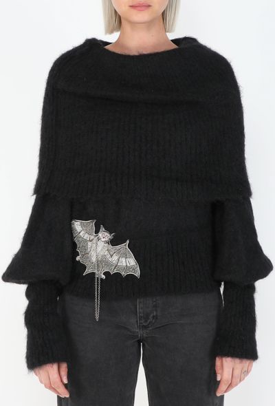 Chloé Merino Bat-Embellished Sweater, 2001 - 1