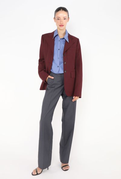 Miu Miu S/S 2025 Mohair Crepe Trousers - 1 Miu Miu S/S 2025 Mohair Crepe Trousers - 1