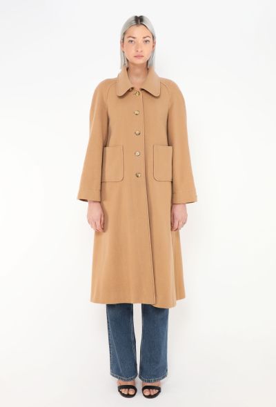 Chloé '80s Camel Car Coat - 1