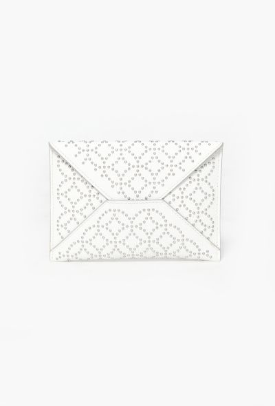 Alaïa Studded White Envelope Clutch - 1 Alaïa Studded White Envelope Clutch - 1