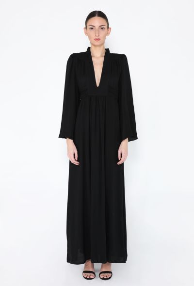 Ossie Clark '70s Plunging Crêpe Dress - 1