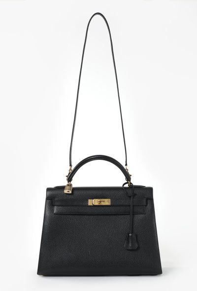Hermès Black Ardennes Kelly Sellier 32 - 2
