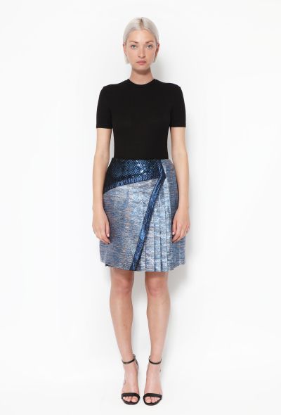                             S/S 2009 Lamé Pleated Skirt - 1